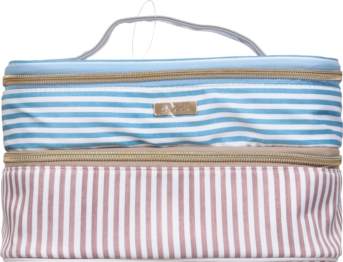 slide 9 of 11, Allegro Train Case Stripes, 1 ct