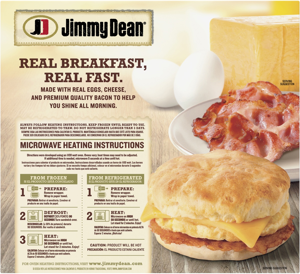 Jimmy Dean Bacon Egg & Cheese Biscuit Sandwiches Shipt