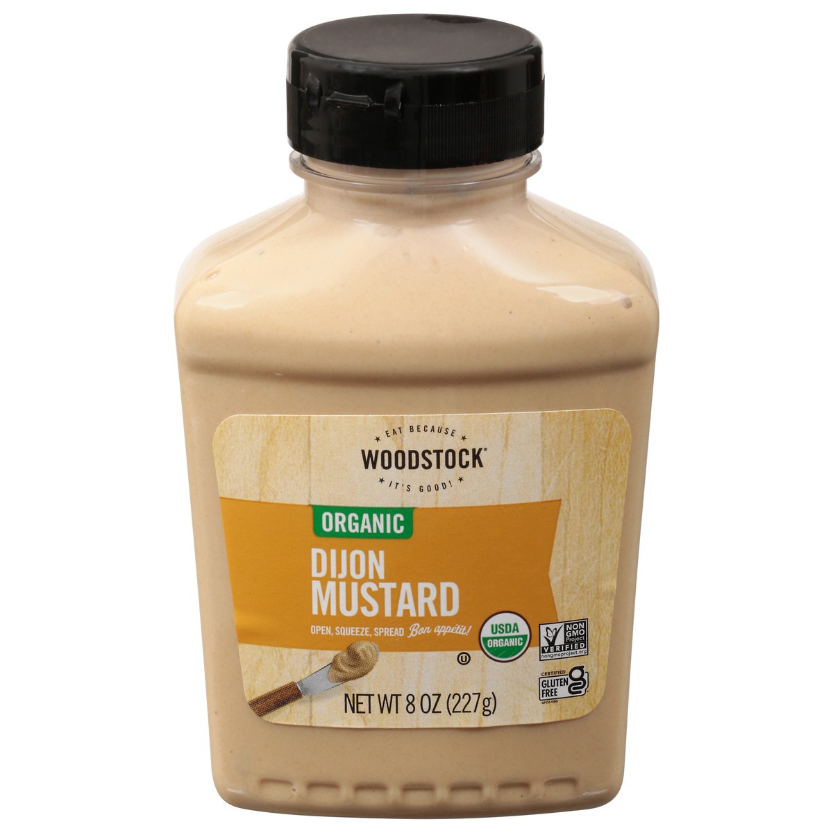 slide 1 of 1, Woodstock Dijon Organic Mustard 8 oz, 8 oz