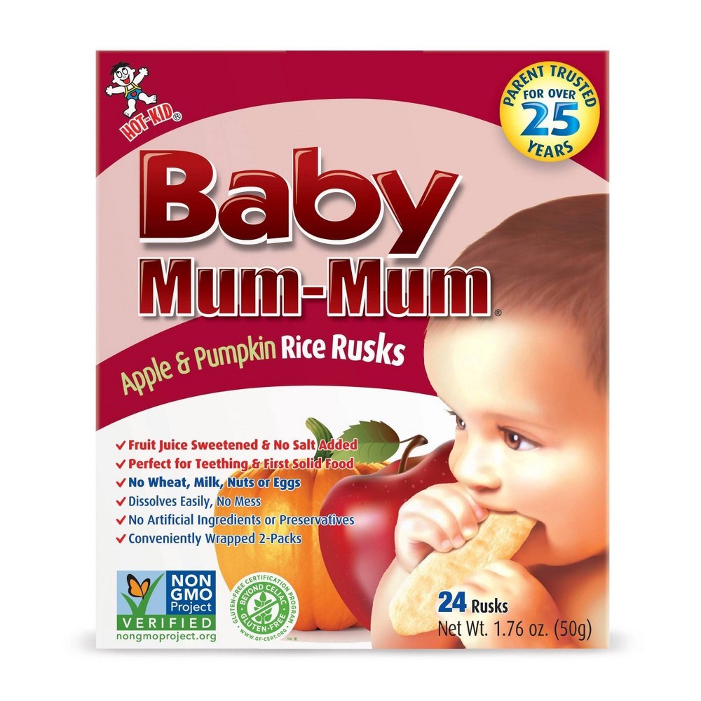 slide 9 of 10, Baby Mum-Mum Apple Pumpkin - 1.76oz, 1.76 oz