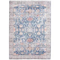 Natco Home Beveren Distressed Medallion Blue 5'x7' Area Rug
