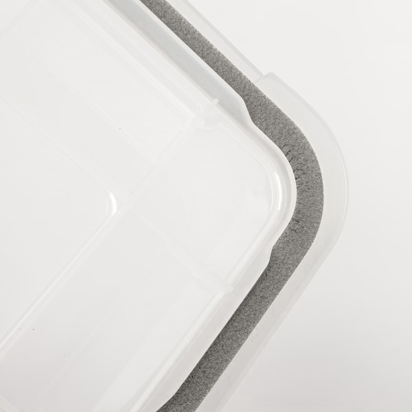 slide 3 of 5, IRIS Plastic Storage Bin, 46 qt