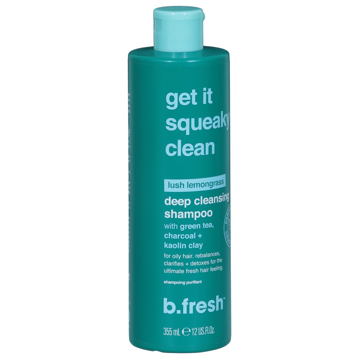 slide 4 of 9, b.fresh Deep Cleansing Lush Lemongrass Shampoo 12 fl oz, 12 oz