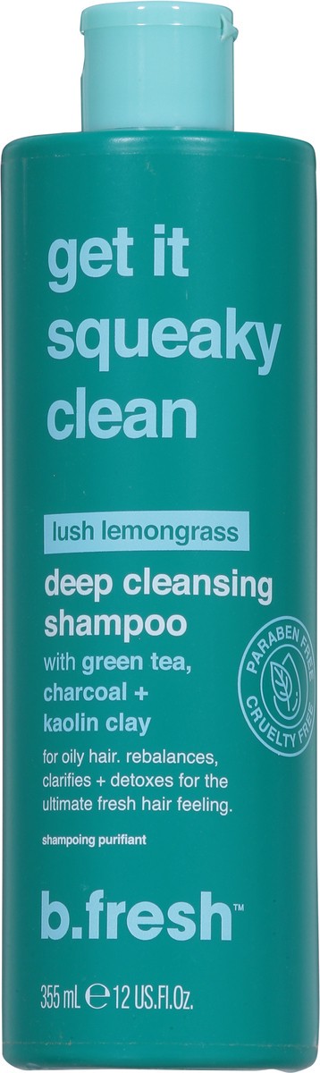 slide 9 of 9, b.fresh Deep Cleansing Lush Lemongrass Shampoo 12 fl oz, 12 oz