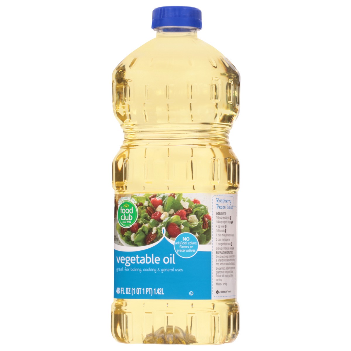 slide 3 of 9, Food Club Vegetable Oil 48 fl oz, 48 fl oz