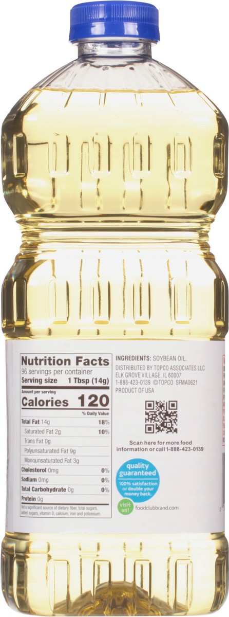 slide 5 of 9, Food Club Vegetable Oil 48 fl oz, 48 fl oz