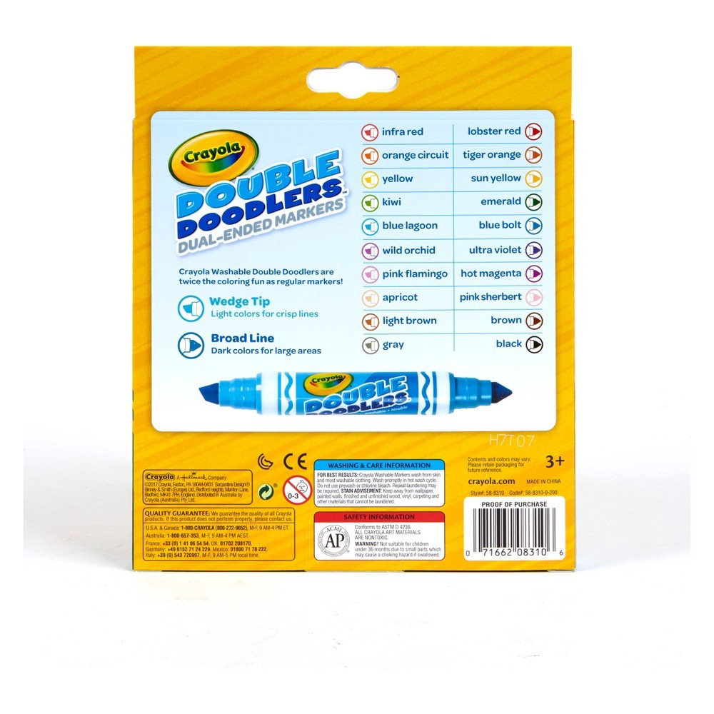 slide 7 of 9, Crayola Washable Markers Dual-tip, 10 ct