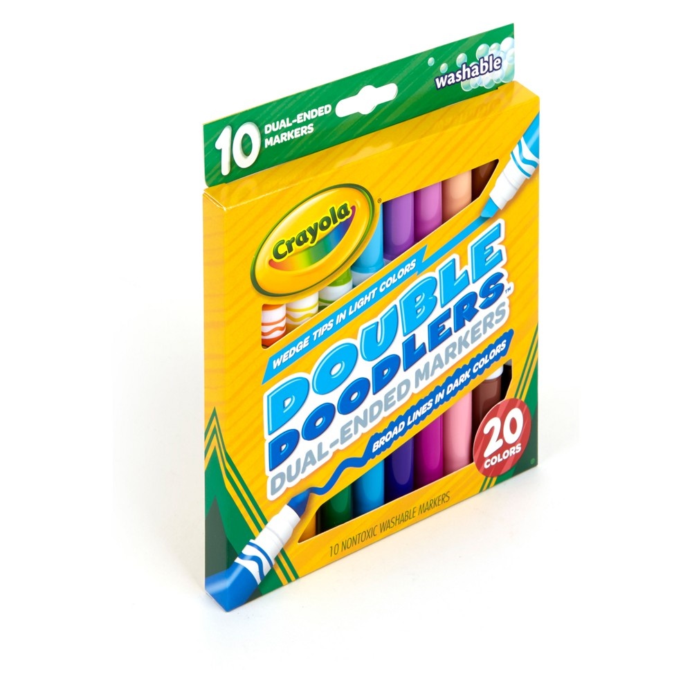 slide 9 of 9, Crayola Washable Markers Dual-tip, 10 ct