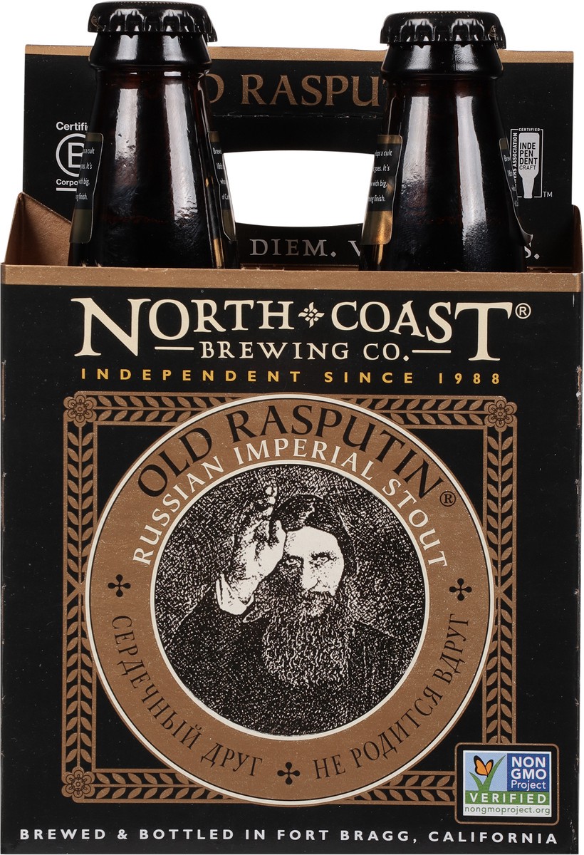 slide 4 of 9, North Coast Brewing Co. Russian Imperial Stout Old Rasputin Beer 4 - 12 fl oz Bottles, 6 ct; 12 oz