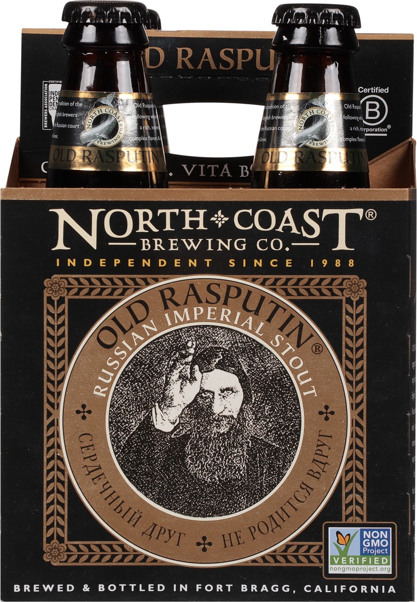 slide 9 of 9, North Coast Brewing Co. Russian Imperial Stout Old Rasputin Beer 4 - 12 fl oz Bottles, 6 ct; 12 oz