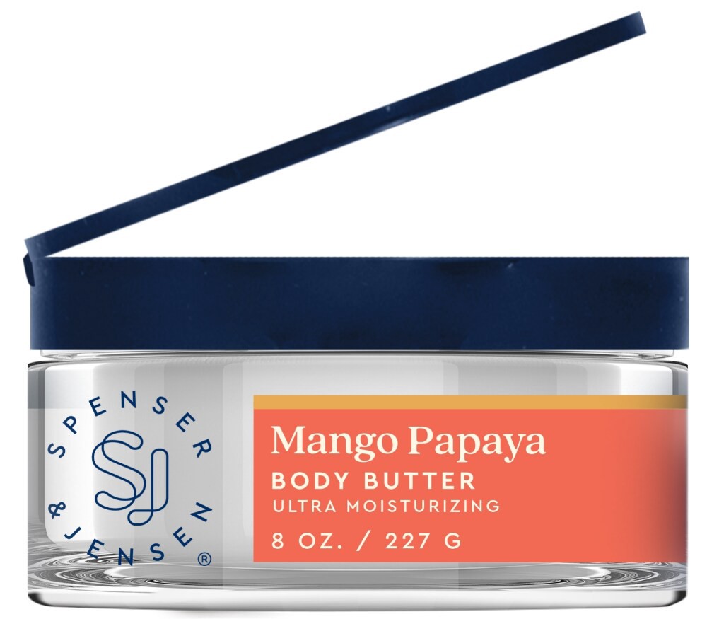slide 1 of 1, Spenser & Jensen Mango Papaya Ultra Hydrating Body Butter, 8 oz