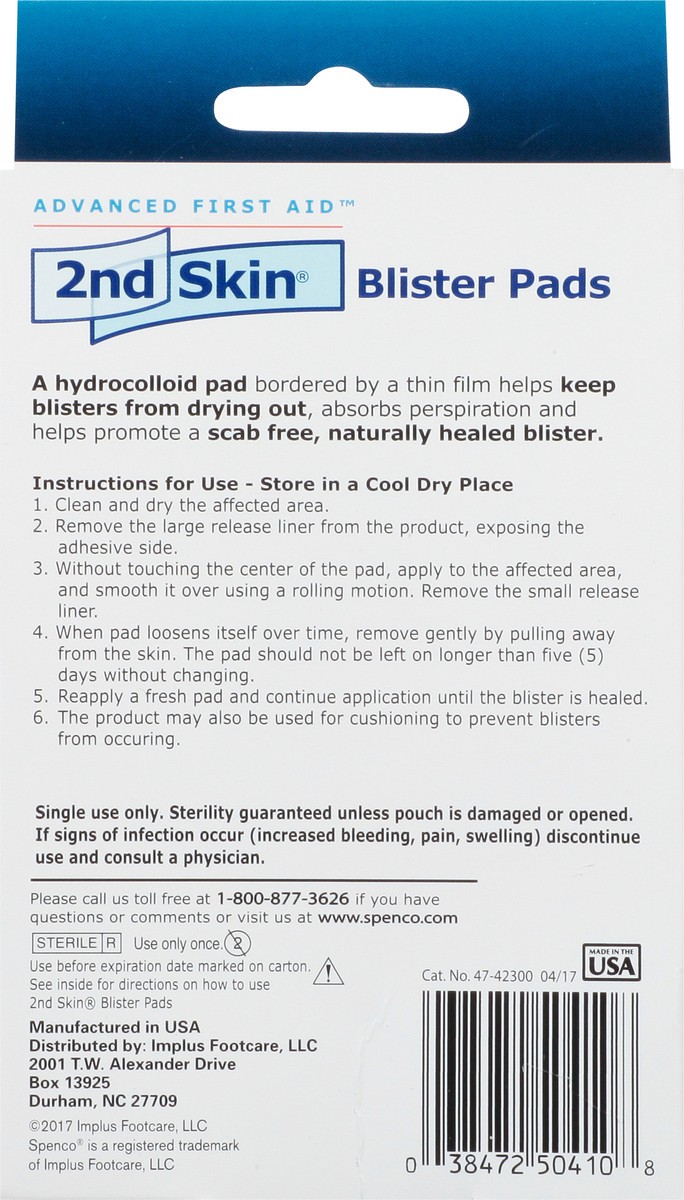 slide 3 of 8, Spenco 2nd Skin Blister Pads 5 ea, 5 ct