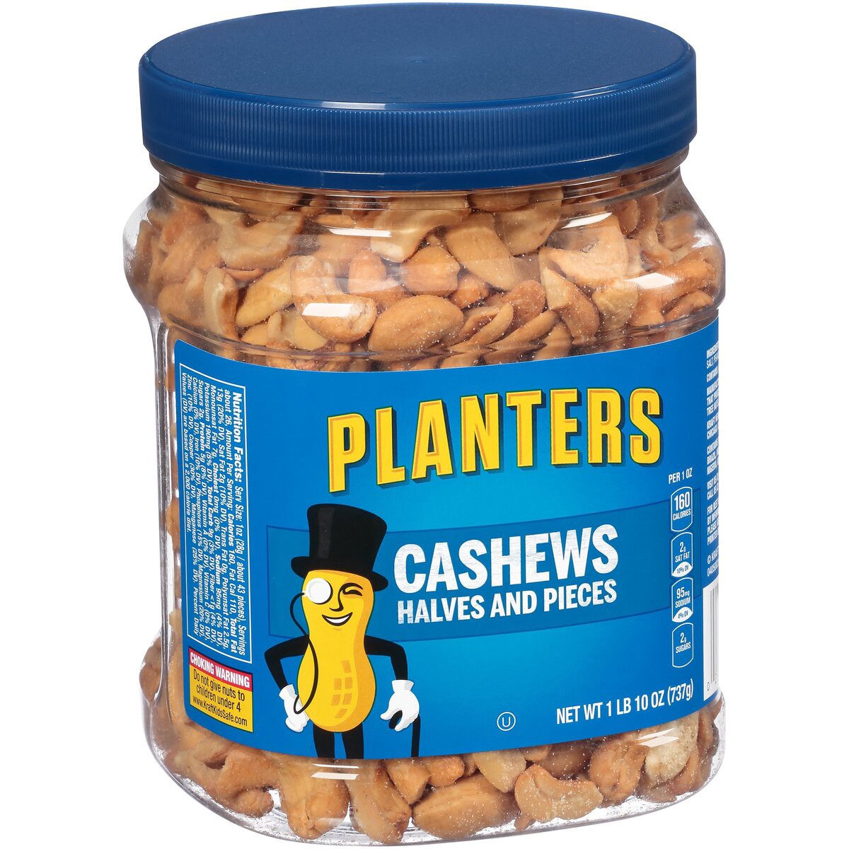 slide 5 of 8, Planters Cashews Halves Pieces, 26 oz