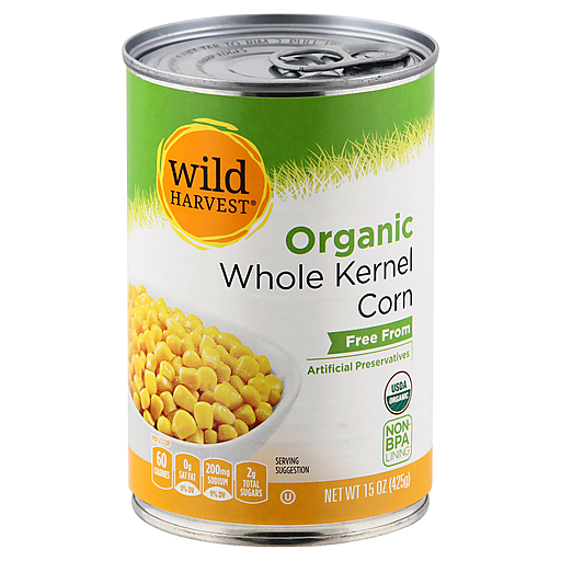 slide 1 of 1, Wild Harvest Organic Whole Kernal Corn, 15 oz