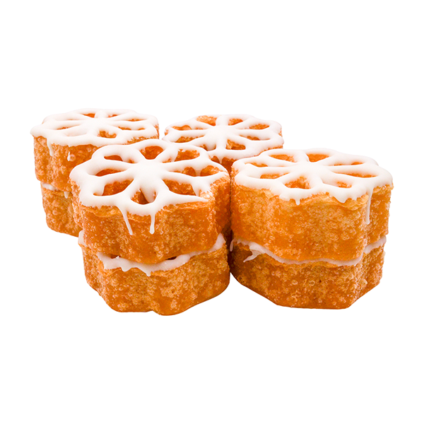 slide 1 of 1, L&B Lunds & Byerlys L&B Holiday White Dipped Rosettes, 8 ct