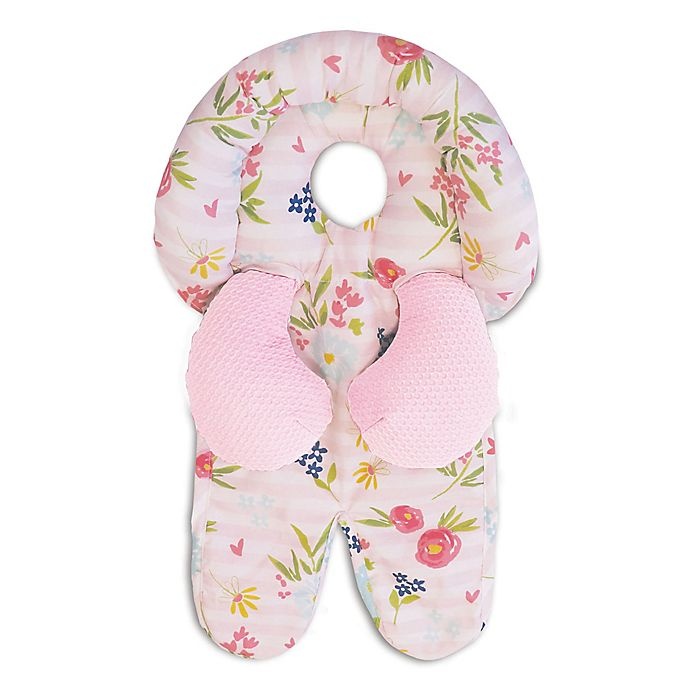 slide 2 of 7, Boppy Reversible Printed Head and Neck Support - Pink, 1 ct