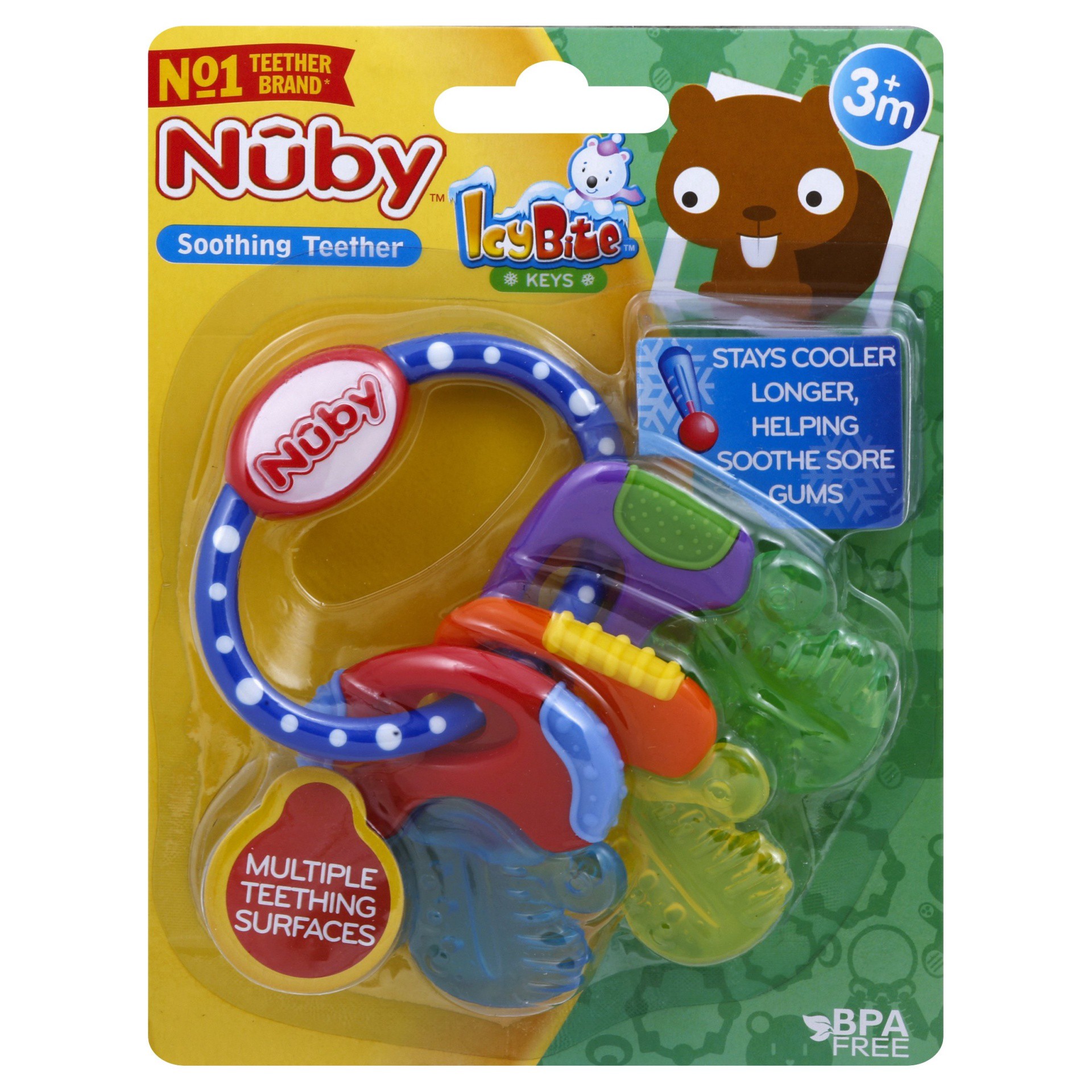 slide 1 of 1, Nuby Soothing Teether, 1 ct