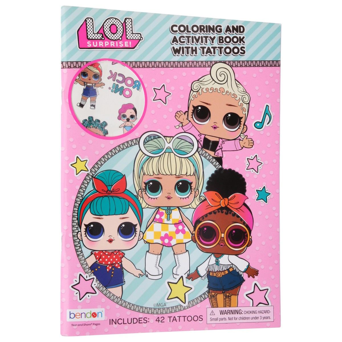 slide 7 of 9, Bendon Lol Surprise Coloring And Activity Book With Tattoos, 1 ct