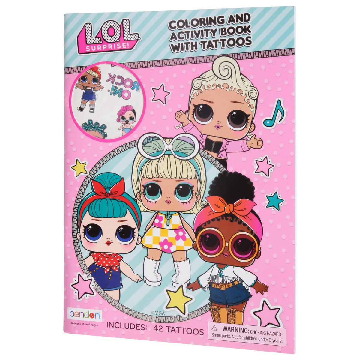 slide 9 of 9, Bendon Lol Surprise Coloring And Activity Book With Tattoos, 1 ct
