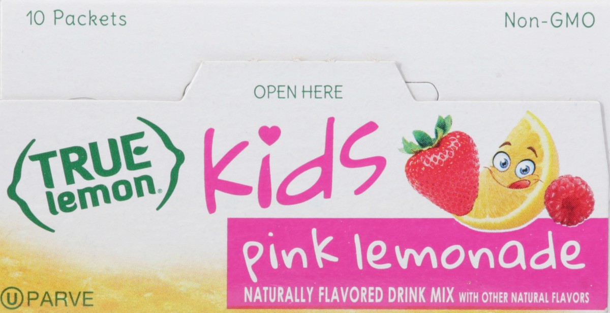 slide 3 of 14, True Lemon Kids Pink Lemonade Drink Mix 10 - 0.14 oz Packets, 10 ct