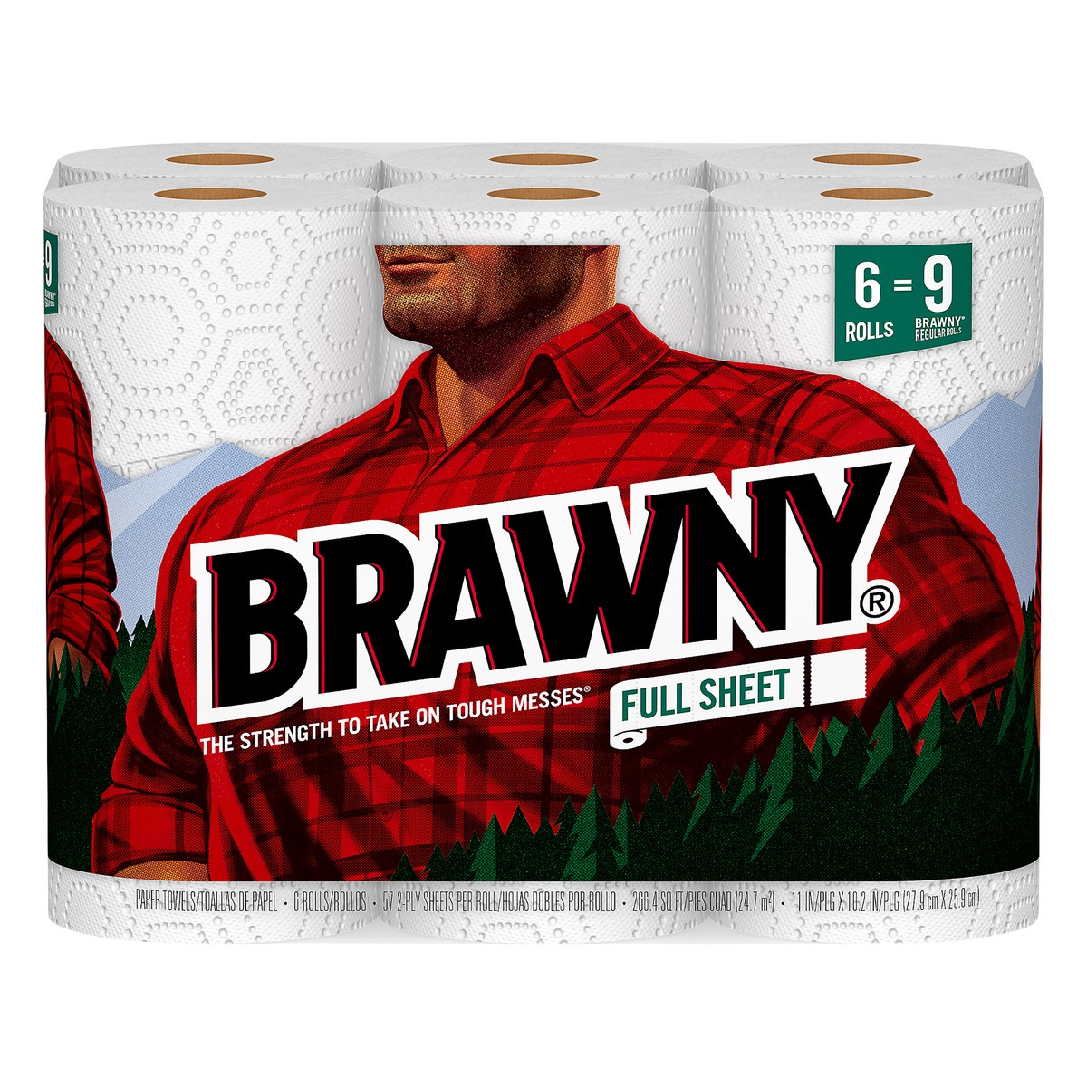 slide 1 of 4, Brawny Full Sheet Paper Towels, 266 ct