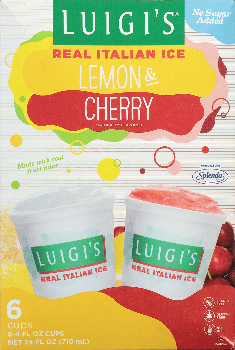 slide 8 of 9, Luigi's Real Italian Ice / No Sugar Added Variety Pack, 24 fl oz