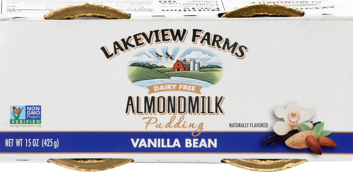 slide 9 of 9, Lakeview Farms Almond Milk Dairy Free Vanilla Bean Pudding 4 ea, 4 ct