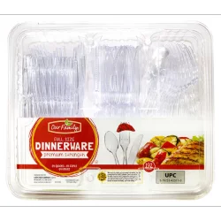 Our Family Cutlery Clear Assorted
