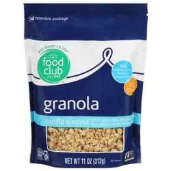 Food Club Vanilla Almond Granola 11 oz