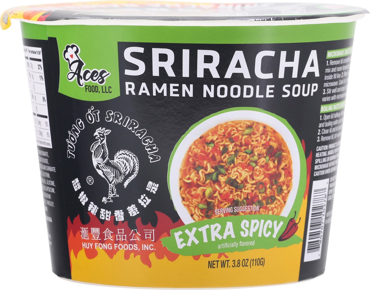 slide 2 of 11, Aces food Aces Sriracha Extra Spicy Ramn, 3.8 oz