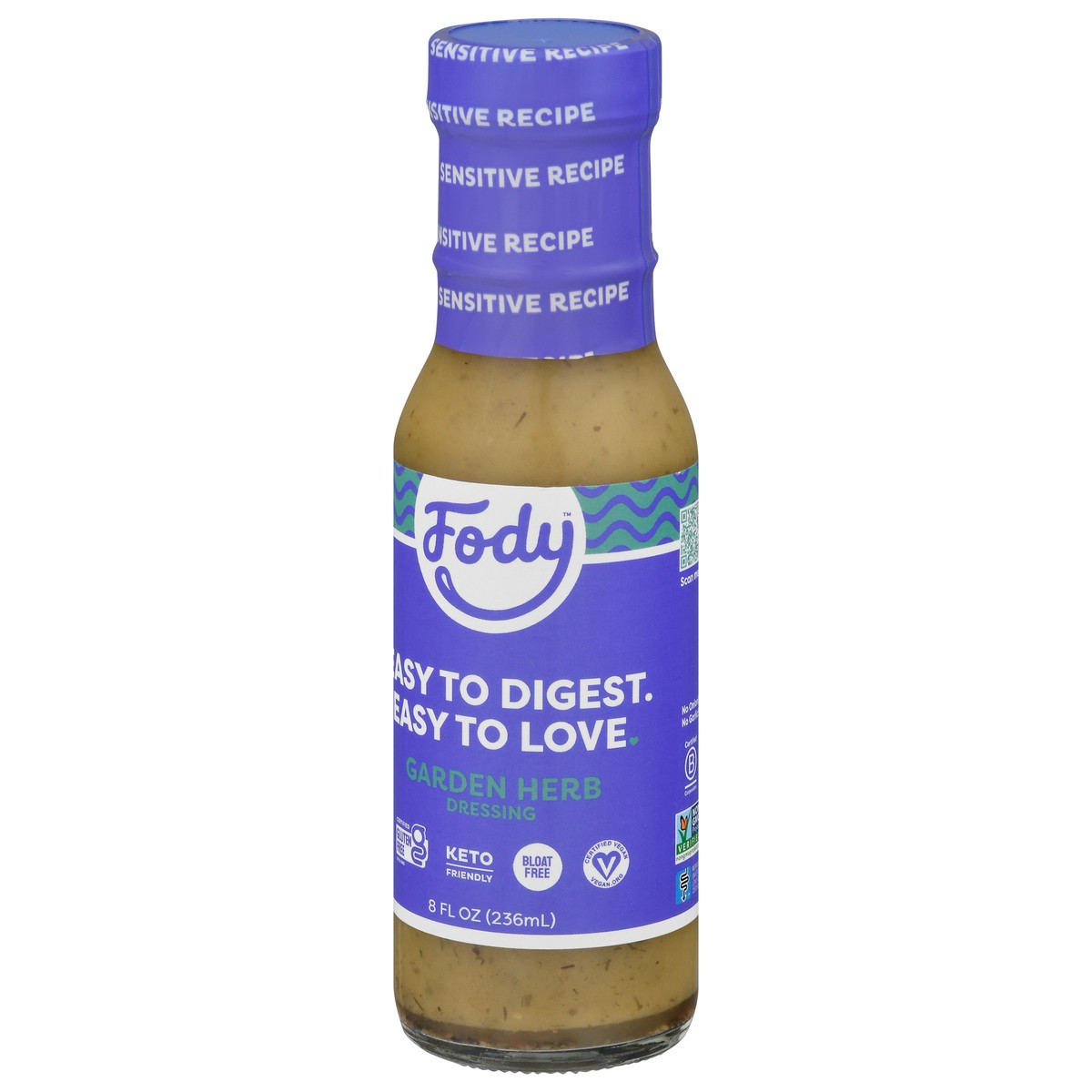 slide 3 of 9, Fody Dressing Garden Herb, 8 oz