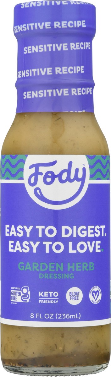 slide 6 of 9, Fody Dressing Garden Herb, 8 oz