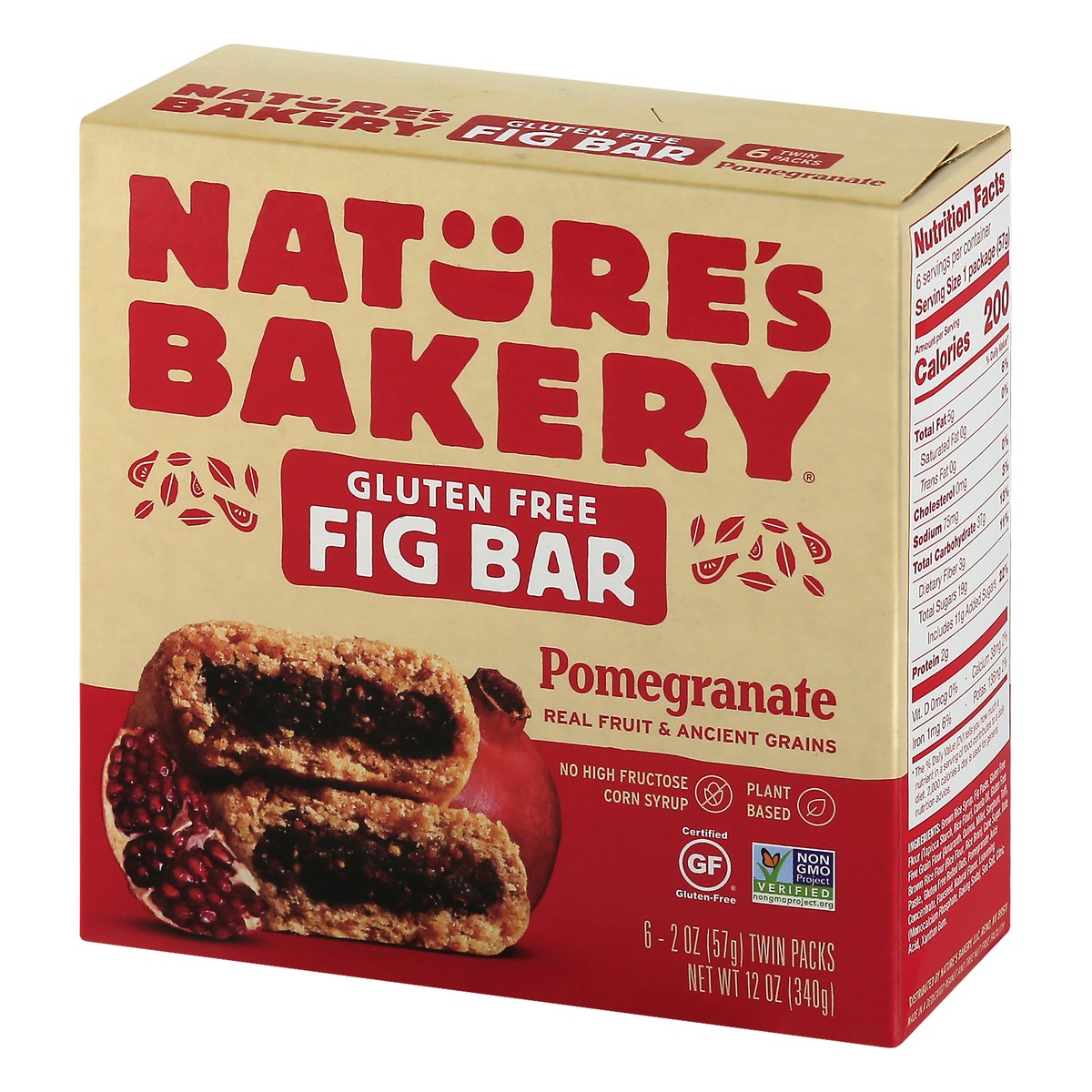 slide 3 of 9, Nature's Bakery Gluten Free Pomegranate Fig Bars, 6 ct; 2 oz