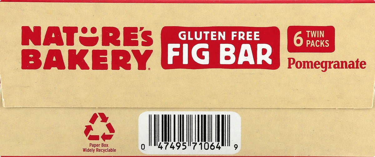 slide 8 of 9, Nature's Bakery Pomegranate Gluten Free Fig Bars, Snack Bars, 6 Ct, 6 ct; 2 oz