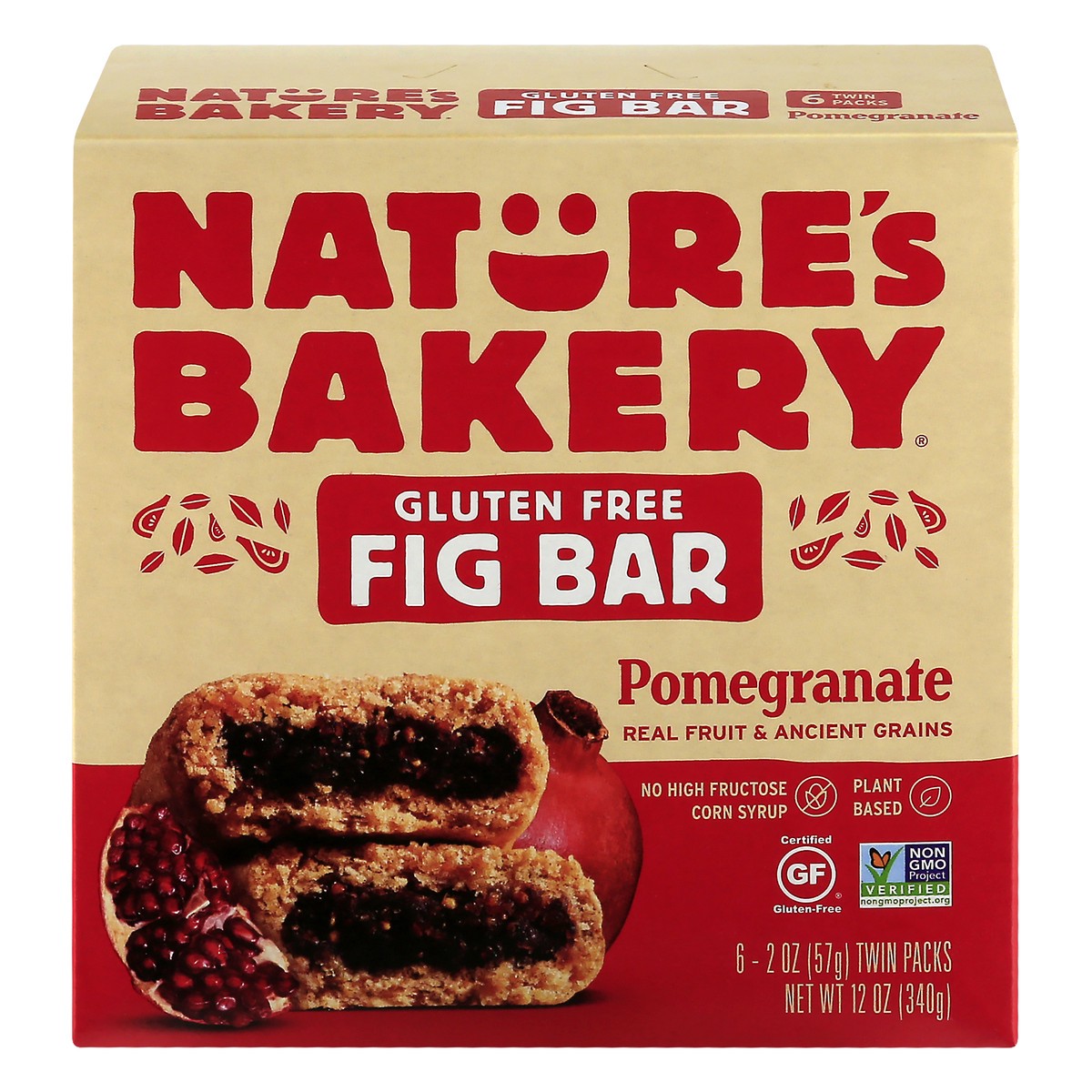 slide 1 of 9, Nature's Bakery Gluten Free Pomegranate Fig Bars, 6 ct; 2 oz