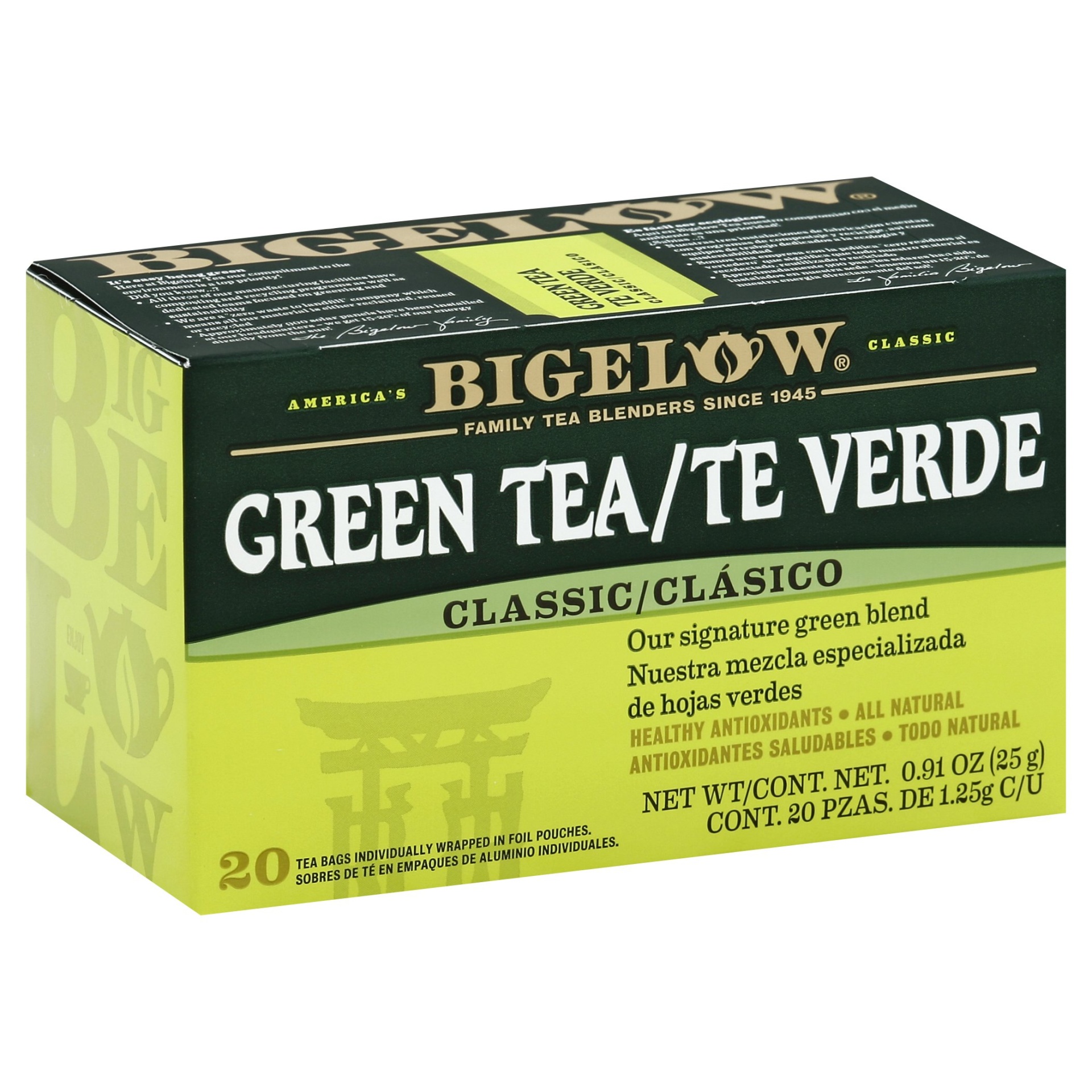 slide 1 of 1, Bigelow Green Tea with Mint, 20 ct