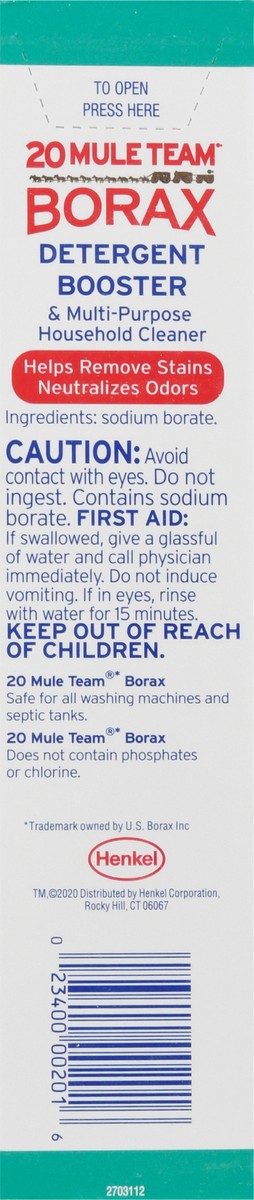 slide 3 of 13, 20 Mule Team Borax Laundry Booster & Multi-Purpose Cleaner 65 oz, 65 oz