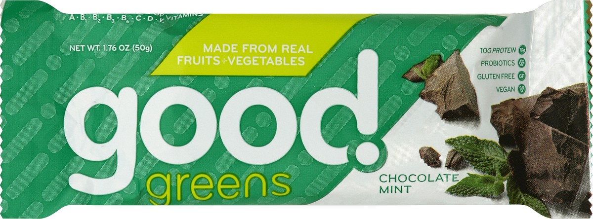 slide 4 of 5, Good Greens Bar 1.76 oz, 1.76 oz