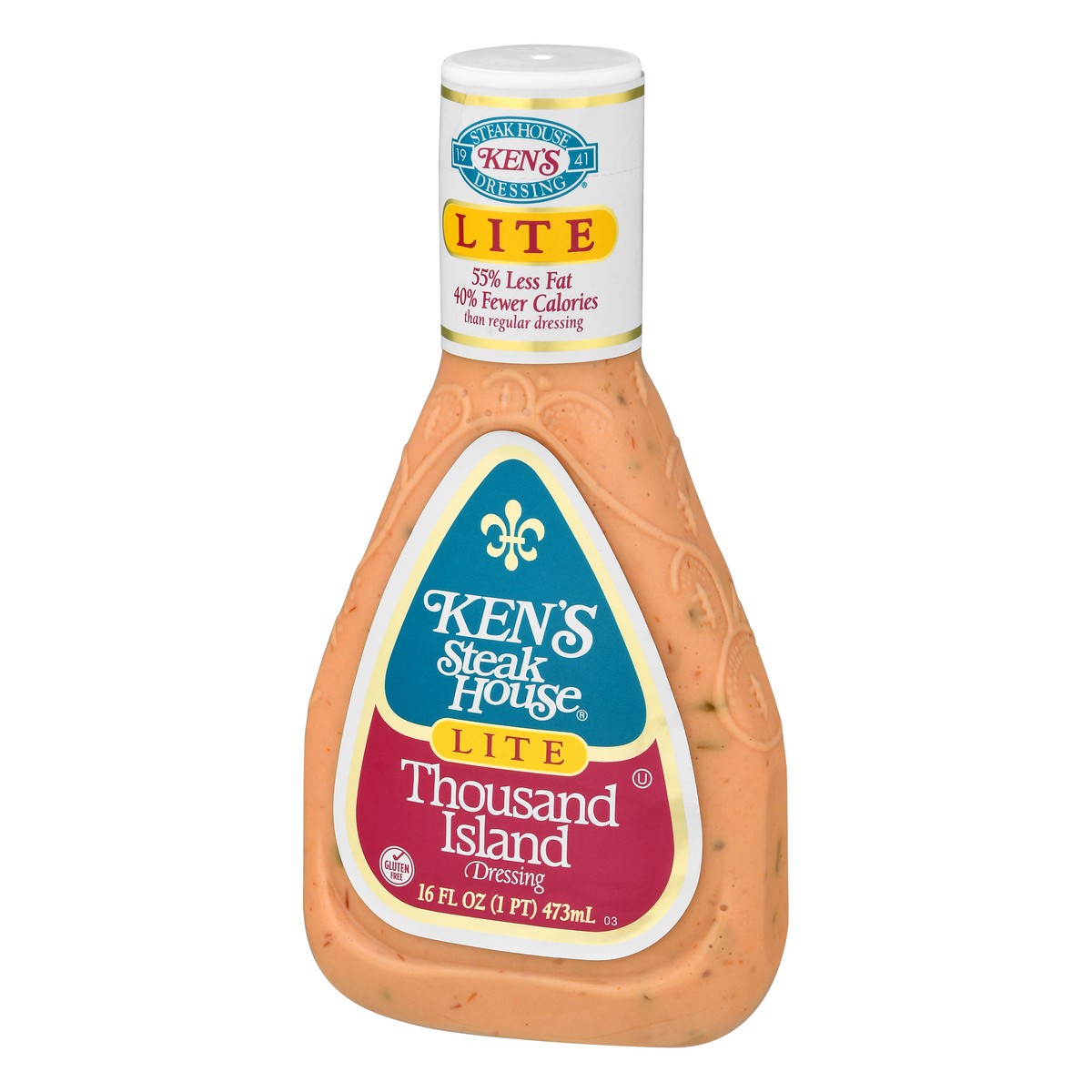 slide 3 of 9, Ken's Steak House Lite Thousand Island Dressing 16 fl oz, 16 fl oz