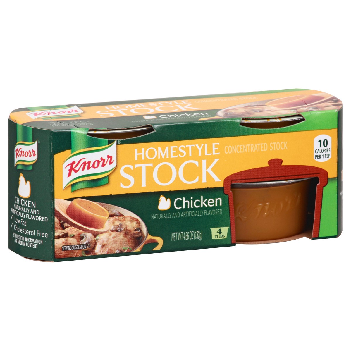 slide 5 of 12, Knorr Homestyle Chicken Concentrated Stock 4 ea, 4 ct; 4.66 oz