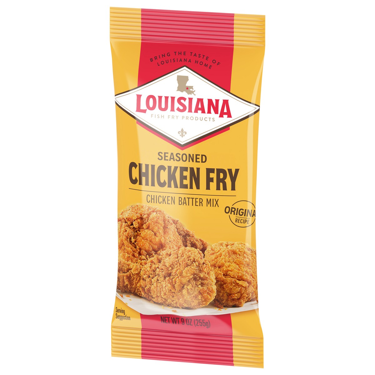 slide 4 of 9, Louisiana Fish Fry Products Original Recipe Seasoned Chicken Fry Chicken Batter Mix 9 oz, 9 oz