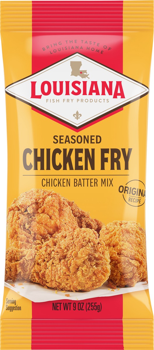 slide 6 of 9, Louisiana Fish Fry Products Original Recipe Seasoned Chicken Fry Chicken Batter Mix 9 oz, 9 oz