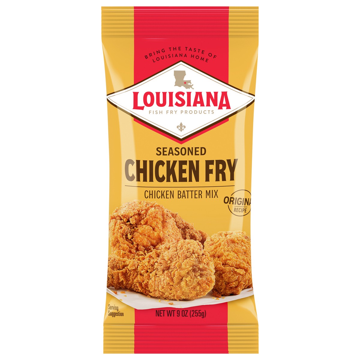 slide 1 of 9, Louisiana Fish Fry Products Original Recipe Seasoned Chicken Fry Chicken Batter Mix 9 oz, 9 oz