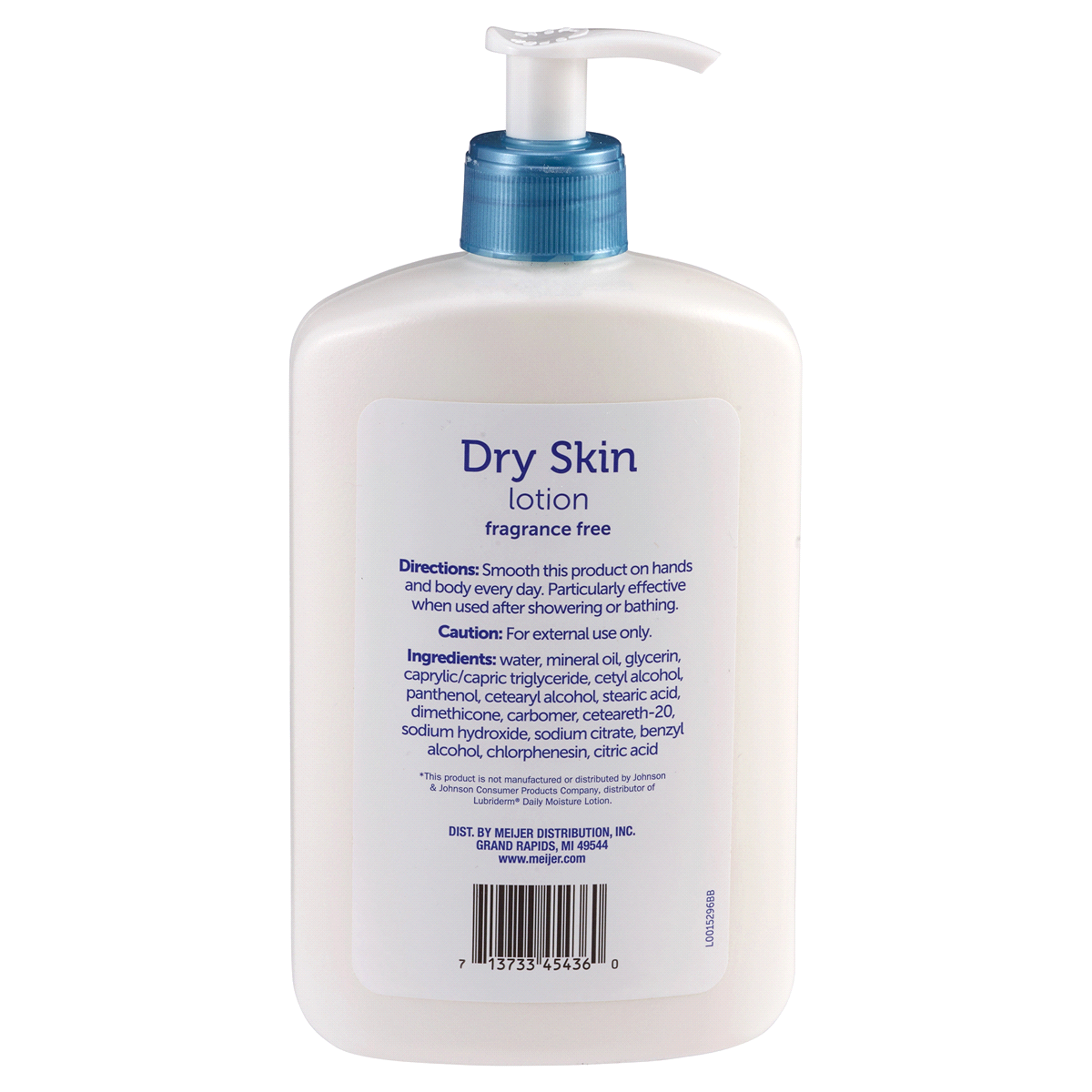 slide 2 of 2, Meijer Dry Skin Fragrance Free With Vitamin B5 Lotion, 16 oz