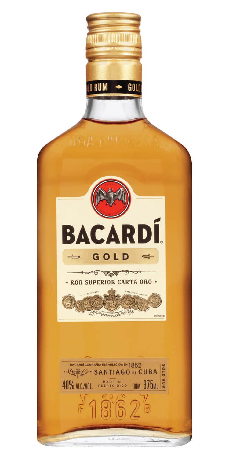 slide 1 of 1, Bacardi Rum Gold, 375 ml