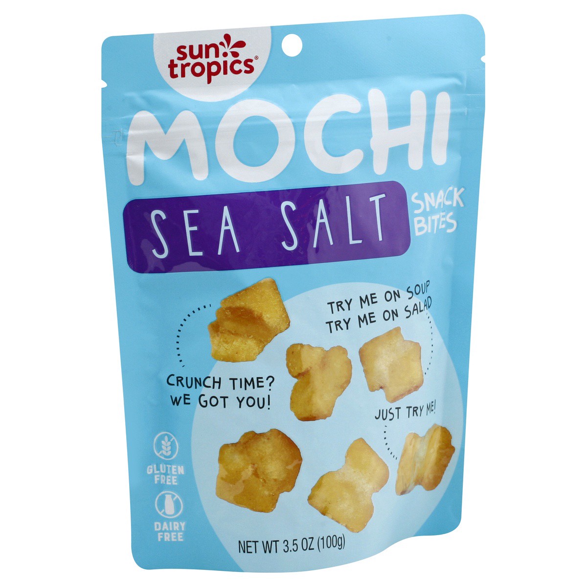 slide 3 of 9, Sun Tropics Mochi Sea Salt Snack Bites 3.5 oz, 3.5 oz