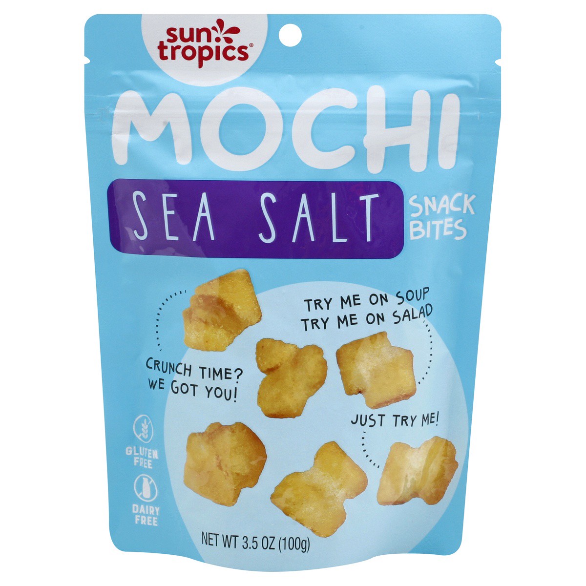 slide 1 of 9, Sun Tropics Mochi Sea Salt Snack Bites 3.5 oz, 3.5 oz