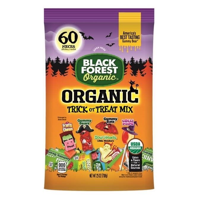 slide 1 of 1, Black Forest Organic Halloween Trick or Treat Mix, 60 ct; 24.9 oz