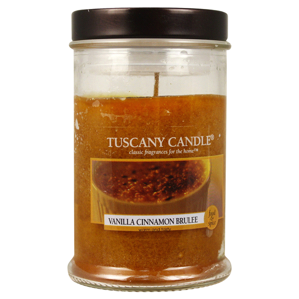 slide 1 of 1, Tuscany Jar Candle, Vanilla Cinnamon Brulee, 3.5 oz