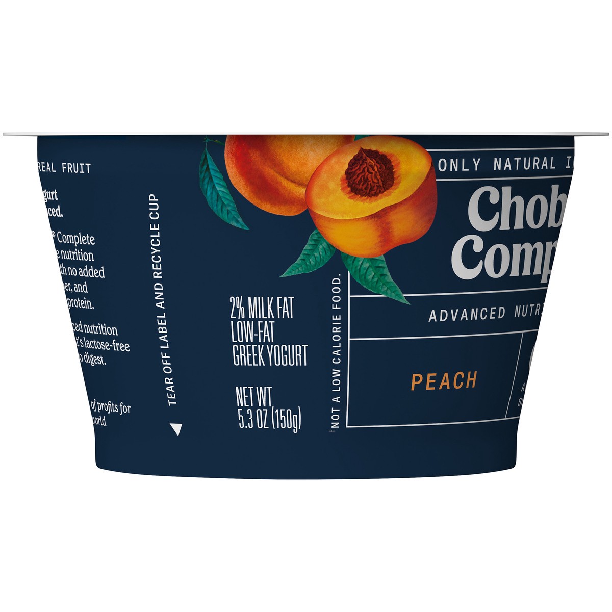 slide 7 of 12, Chobani Complete Greek Yogurt Peach 5.3oz, 5.3 oz